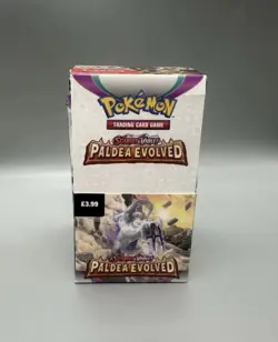 Pokemon TCG Scarlet & Violet Paldea Evolved Half Booster Box 18 Packs (Unsealed) - Image 1