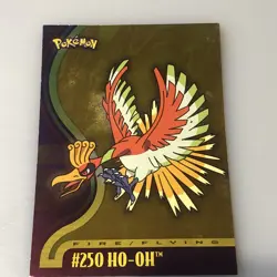 Ho-Oh #250 - Silver Foil - Pokemon Topps Johto League Champions - Image 1