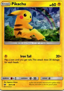 Pokemon TCG Pokemon Pikachu Pikachu Holo Shining Legends 28/73 - Image 1