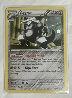 Pokemon Aggron - 80/124 (Cosmos Holo) - Blister Exclusives NM - Image 1