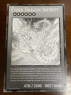 Yugioh Cyber Dragon Infinity Duel Overload DUOV Jumbo Oversized Card! - Image 1