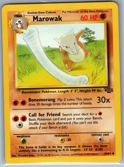 Marowak 39/64 Non Holo Jungle - Pokemon Card - LP - Image 1