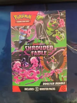 Pokemon TCG Trading Card Scarlet & Violet Shrouded Fable Booster Bundle 6 Packs - Image 1