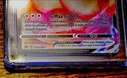 PSA 9 Pokemon Eevee VMAX SWSH087 ETB Black Star PROMO FA MISCUT ERROR Card !! - Image 2