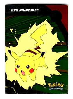2000 Topps Pokemon Trading Card HV6 #25 Pikachu Foil LP - Image 1