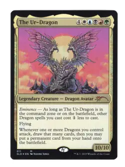 Magic the Gathering Secret Lair Drop Series the Ur-Dragon #011 Foil Card - Image 1