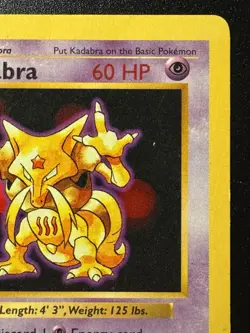 1st Edition Shadowless Kadabra 32/102 Base Set Pokemon Card Rare HP - Image 4