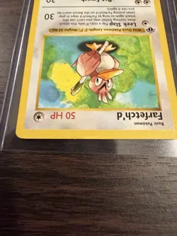 1999 Pokemon TCG Base Set Farfetch'd Card #27/102 1st Edition Shadowless - Image 3