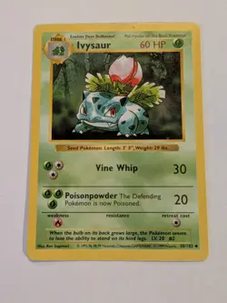 Ivysaur Shadowless Base Set 30/102 LP WOTC Pokemon Card - Image 1