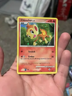 Chimchar DP02 Diamond and Pearl Promo Holo Card - Image 1