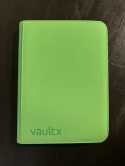Vault X 9-Pocket Trading Card Binder - Neon Green (No Box) - Image 1