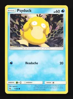 Psyduck 11/68 LP Hidden Fates English Pokemon Card TCG - Image 1