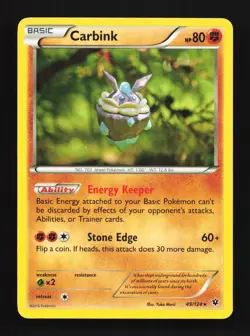 Carbink 49/124 LP Fates Collide English Pokemon Card TCG - Image 1