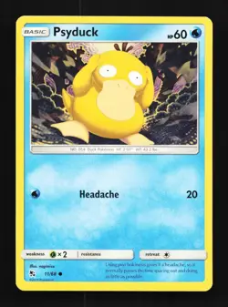 Psyduck 11/68 LP Hidden Fates English Pokemon Card TCG - Image 1