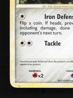 Bronzor 58/102 HGSS Triumphant HP Pokemon Card TCG - Image 2