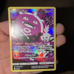 Pokemon TCG Koffing Holo Secret Rare Card Cosmic Eclipse 243/236 - Image 1