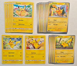 Pokemon TCG - Pikachu Lot - 20 Different Cards, 227 Cards Total! (See Details) - Image 3