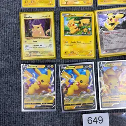 Pikachu Pokemon Card Lot 16 Cards Mix Holo V Flying Pikachu V Detective Pichu - Image 4