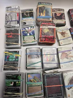mtg mixed lot ( 1400+++ Cards ) Vampire Dark Age Wild Storms Net Runner Rage VTG - Image 5