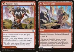 Kazuul's Fury // Kazuul's Cliffs - Foil Zendikar Rising LP MTG - Image 1