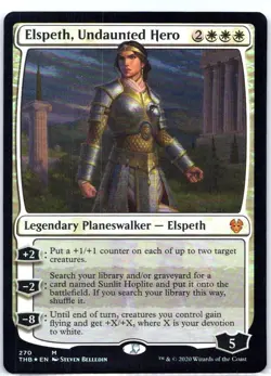 #270 Elspeth, Undaunted Hero Theros Beyond Death Mythic Foil - Image 1