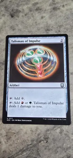 Talisman of Impulse Commander: Modern Horizons 3 Regular Artifact Uncommon MTG - Image 1