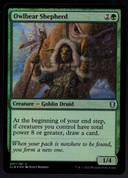 Owlbear Shepherd 247/361 Uncommon Foil Baldur's Gate MTG NM - Image 1
