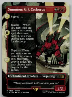Summon: G.F. Cerberus (Borderless) R FINAL FANTASY 368 NM FOIL - Image 1