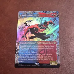 FOIL Borderless Spider-Man 2099 SPM 0216 Rare MTG Marvel's Spider-Man - Image 1