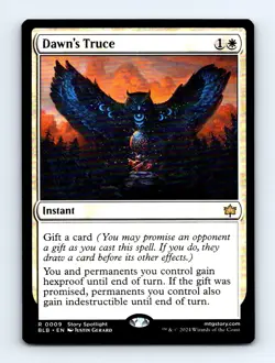 #9 2024 Bloomburrow [ Dawn's Truce Rare - Image 1