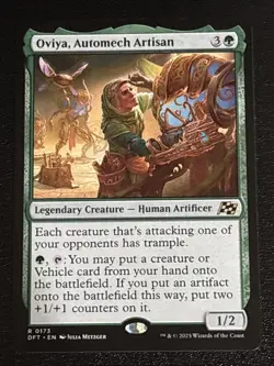 MTG Aetherdrift Oviya, Automech Artisan 0173 NM Rare - Image 1