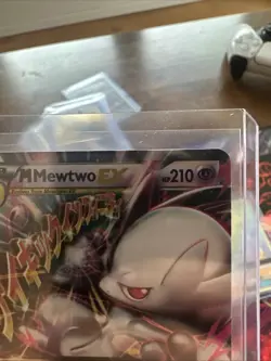 Pokemon M Mega Mewtwo EX Ultra Rare Holo TCG Card 64/162 - Image 2