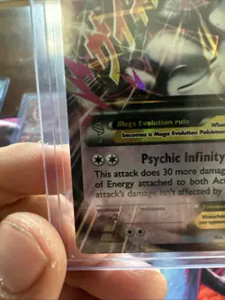 Pokemon M Mega Mewtwo EX Ultra Rare Holo TCG Card 64/162 - Image 5