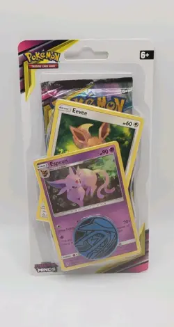 Pokemon Unified Minds Checklane Blister- Espeon Promo- Sealed New 2019 - Image 1