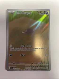 Pokemon Paldean Wooper #221/193 Sv02: Paldea Evolved Holo LP Free Shipping - Image 1
