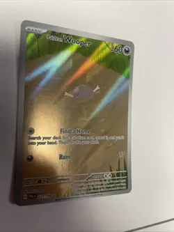 Pokemon Paldean Wooper #221/193 Sv02: Paldea Evolved Holo LP Free Shipping - Image 2