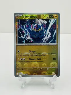🔥Pokemon TCG-Thundurus-Poke Ball Pattern-033/086-Sv: Black Bolt Holo-M/NM!🔥 - Image 1