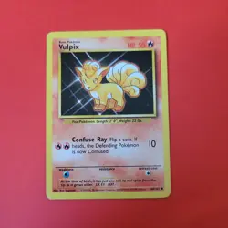 Pokemon TCG Vulpix Base Set 68/102 Regular 1999-2000 Wizards Base Set - Image 1