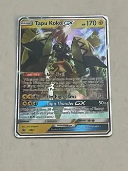 Pokemon TCG Tapu Koko GX SM33 Sun & Moon Black Star Promo 2017 - Image 3