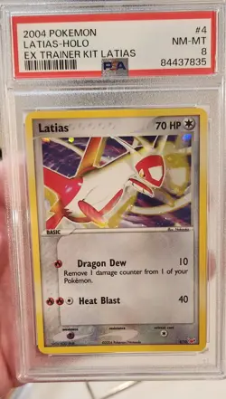 2004 Pokemon EX Trainer Kit Latias Holo PSA 8 4/10 - Image 1