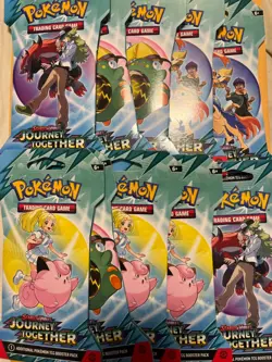Pokemon Scarlet & Violet Journey Together Sleeved Booster Pack - Lot of 10 - Image 1