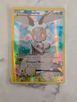 2017 Pokemon TCG Magearna XY186 NM Full Art Holo Black Star Promo XY Promo - Image 1