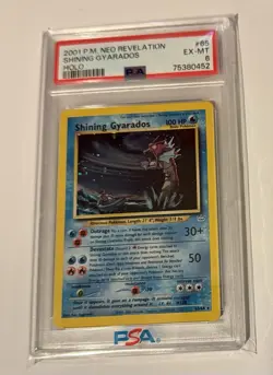 2001 Pokemon Neo Revelation Shining Gyarados Holo #65 PSA 6 Swirl - Image 4