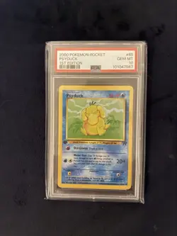 Pokemon 2000 Team Rocket 1st Edition 65/82 Psyduck - PSA 10 Gem Mint - Image 1