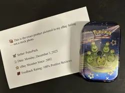 Pokemon Paldean Fates Mini Tin [Smoliv] Brand New, Factory Sealed - Image 2