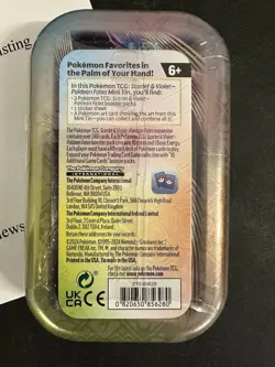 Pokemon Paldean Fates Mini Tin [Smoliv] Brand New, Factory Sealed - Image 3