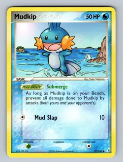 Mudkip - 057/100 - 57/100 Common Crystal Guardians - LP Pokemon TCG - Image 1