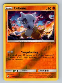 Cubone 37/68 Reverse Holo Hidden Fates NM - LP Pokemon TCG - Image 1