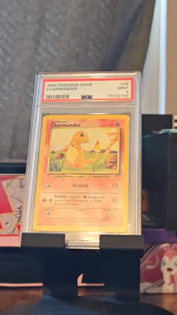 POKEMON Base Set Unlimited CHARMANDER 46/102 Common PSA 9 MINT Vintage WOTC - Image 2