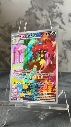 Sawsbuck 166/162 - S&V Temporal Forces Illustration Rare - Pokemon TCG English - Image 4